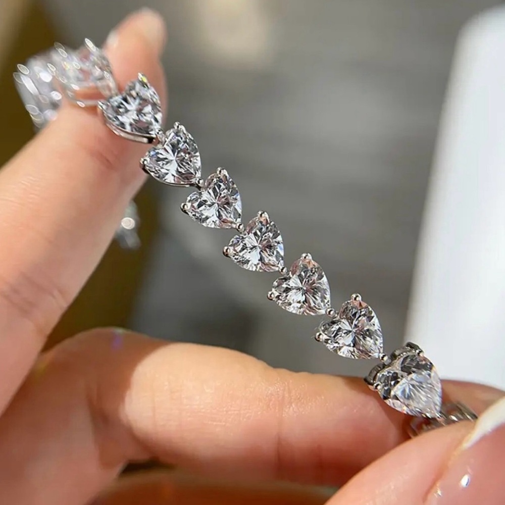 ✨✨.925 Sterling Silver Heart Bracelet✨✨✨